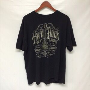 Hard Rock Guitar Company Hollywood men's SIZE xxl 2x‎ unisex Music Rock Black